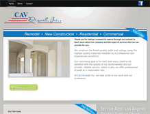 Tablet Screenshot of cavdrywallinc.com